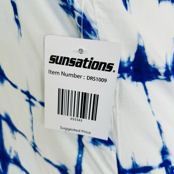 Sunsations Tie Dye Sundress Small Boho Shibori Festival Mini Vacation Summer - Picture 11 of 12